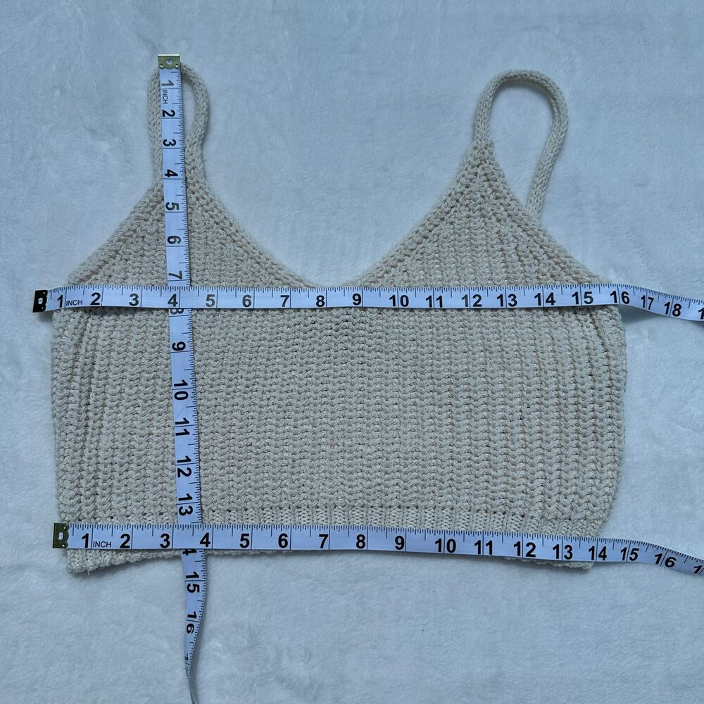 Cordera Cropped Ecotec Cotton Sweater Tank Top White One Size NWT - Picture 12 of 14